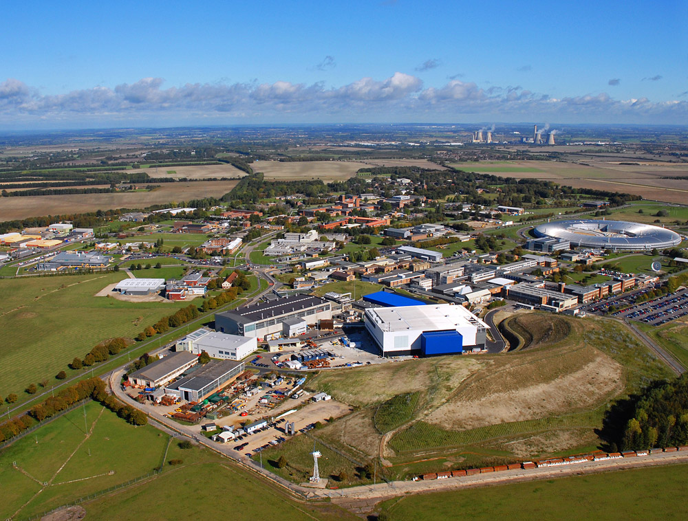 An aerial of the Rutherford Appleton Laboratory (credit STFC).